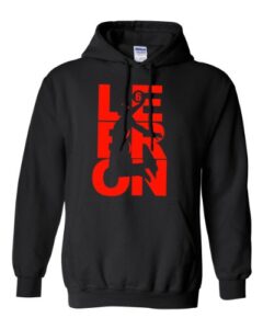 city shirts l23 fan wear 6 hoodie sweatshirt (x-large, black w/red)