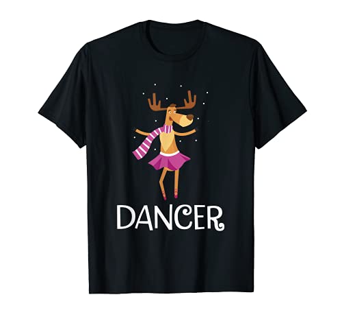 Dancer Prancer Christmas Dancing Reindeer T-Shirt