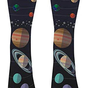 Galaxy Gifts Planet Sock Space Related Gifts for Astronomers Space Socks 1-Pair Novelty Crew Socks