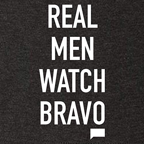 Real Men Watch Bravo Men's Tri-Blend Short Sleeve T-Shirt (X-Large, Vintage Black)