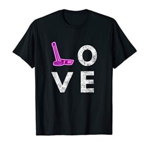 Girls Love Ice Hockey Fun Birthday Top Gift T-Shirt