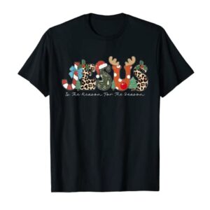 Christian Jesus The Reason Christmas Stocking Stuffer T-Shirt