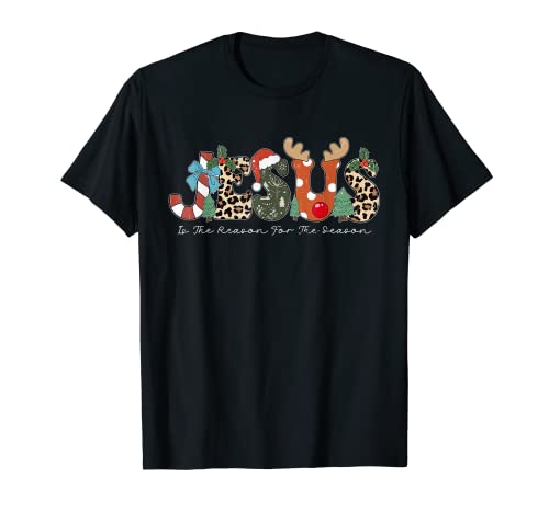 Christian Jesus The Reason Christmas Stocking Stuffer T-Shirt