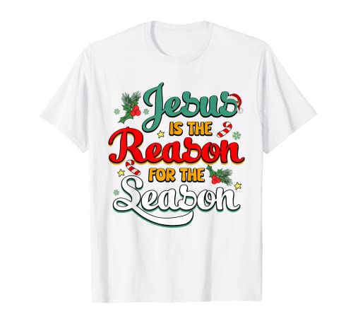 Christian Jesus The Reason Christmas Stocking Stuffer T-Shirt