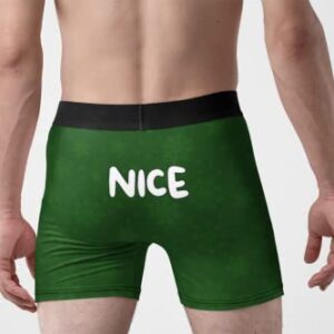 Mens Naughty Nice Funny Boxer Briefs Underwear Christmas Xmas Novelty Gift - Medium