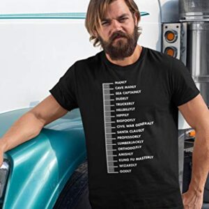 Funny Gifts for Beard Lovers Beard Scale Bearded Shirt Dad Beard Men T-Shirt X-Large Black