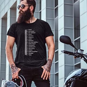 Funny Gifts for Beard Lovers Beard Scale Bearded Shirt Dad Beard Men T-Shirt X-Large Black