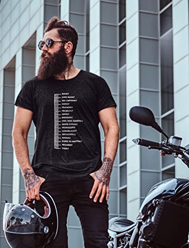 Funny Gifts for Beard Lovers Beard Scale Bearded Shirt Dad Beard Men T-Shirt X-Large Black