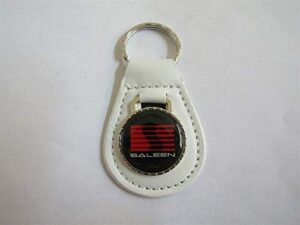 saleen s281 s302 h302 parnelli challenger red logo keychain – white