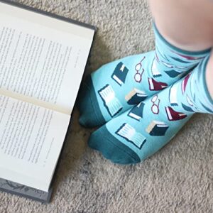 Lavley Do Not Disturb I'm Reading Socks - Funny Gift for Book Readers - Unisex for Men and Women