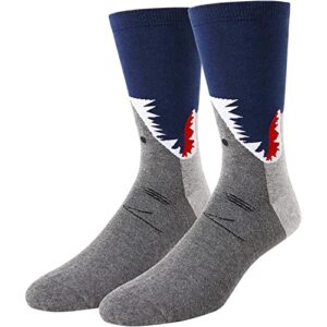 zmart crazy silly shark gifts men shark socks, novelty crazy shark gifts for shark lovers shark themed gifts