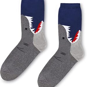 Zmart Crazy Silly Shark Gifts Men Shark Socks, Novelty Crazy Shark Gifts For Shark Lovers Shark Themed Gifts