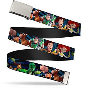 buckle-down boys buckle-down web – toy story 1.0″ wide fits up to kids size 20 belt, multicolor, 1.0 wide fits up kids size us