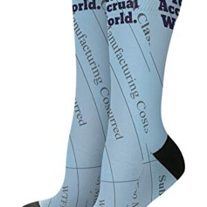 Accounting Socks It's Accrual World 1-Pair Novelty Crew Socks