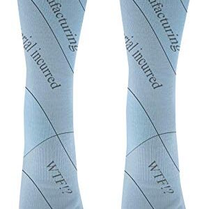 Accounting Socks It's Accrual World 1-Pair Novelty Crew Socks