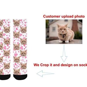 D-Story Custom Best Friend Photo Crew Socks Personalized BFF Socks with Faces for Men Women