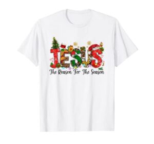 christian jesus the reason christmas stocking stuffer gifts t-shirt