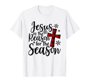 funny christian jesus the reason christmas stocking stuffer t-shirt
