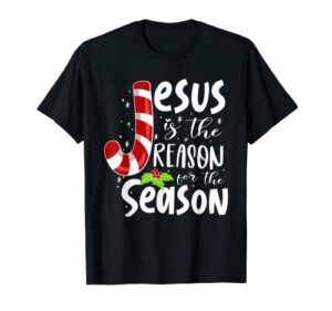 christian jesus the reason christmas stocking stuffer gifts t-shirt