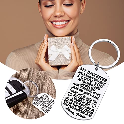 Gifts For Daughter From Mom Dad Father Inspirational Stocking Stuffers For Her From Teen Adult Key (Silver, One Size)