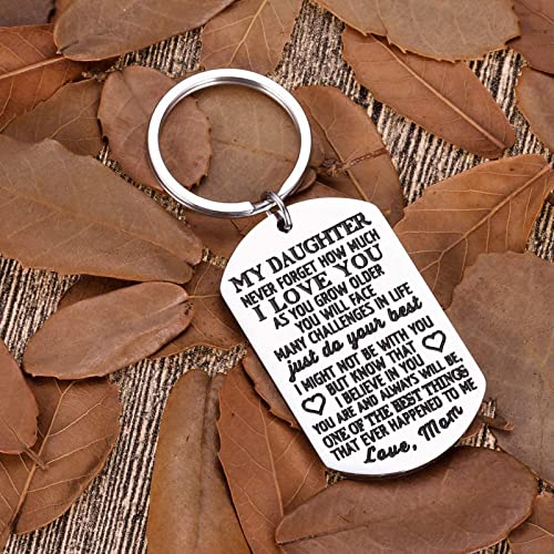 Gifts For Daughter From Mom Dad Father Inspirational Stocking Stuffers For Her From Teen Adult Key (Silver, One Size)