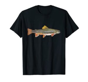 speckled brook trout fish graphic freshwater fishing gift t-shirt