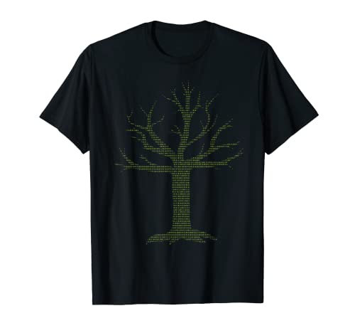 Binary Tree Illustration Computer Coding I Am Programmer Art T-Shirt