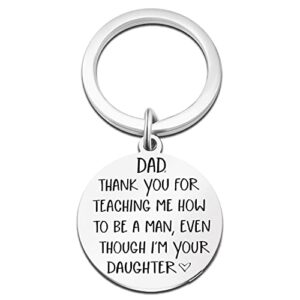 Dad Keychain From Daughter Step Dad Gifts for Dad From Daughter Dad Birthday Gift Best Dad Ever Gifts Father's Day Thanksgiving Valentine’s Day Keychain to Papa