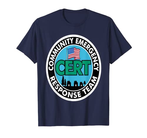 CERT Community Emergency Response Team White Front Print