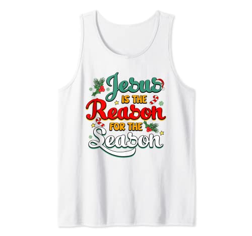 Christian Jesus The Reason Christmas Stocking Stuffer Tank Top