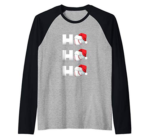 Christmas Baseball Funny Cute Raglan Baseball Tee