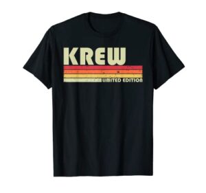 krew gift name personalized funny retro vintage birthday t-shirt