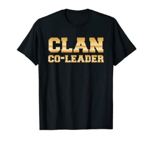 clan co-leader – clash on shirts