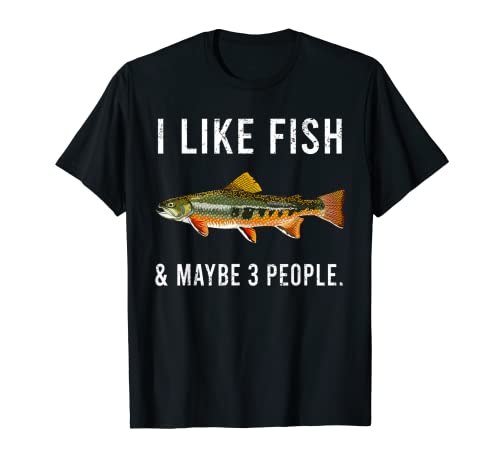 Funny I Like Brook Trout Fish And Maybe 3 People T-Shirt