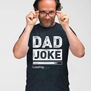 dad Joke Loading Shirt Funny t Shirts for Men Best dad Gifts from Daughter Tshirt (Charcoal Black, Medium)