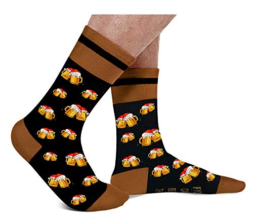 AGRIMONY Funny Socks for Men and Women Boys Teens- If You Can Read This Bring Me Novelty Crew Socks - Funky Cotton Crazy Colorful Socks-Valentines Day Christmas Gift