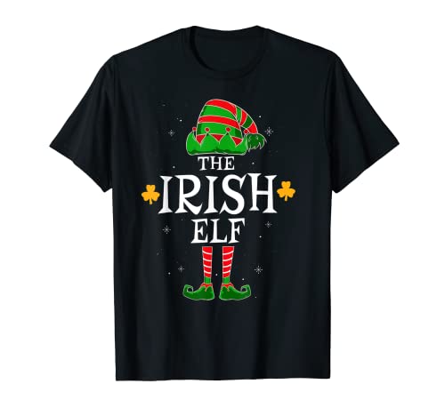 Irish Elf Group Matching Family Christmas Holiday Funny T-Shirt