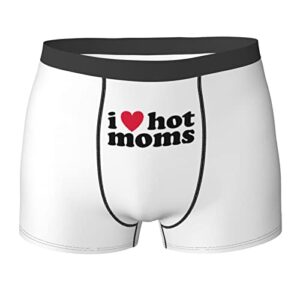 centuke i love hot moms gag gifts for men boys boyfriend gifts underwear men’s stretch elastic wide band boxer brief underwear mens boxers black