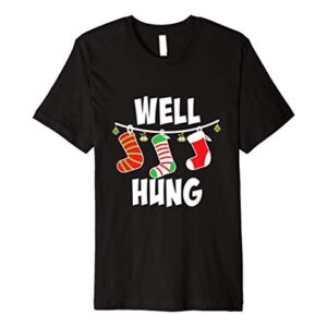 Christmas Stocking Adult Humor Funny Premium T-Shirt