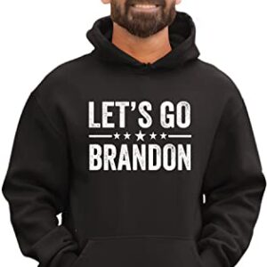 3X-Large Black Mens Classy Let's Go Brandon Sweatshirt Hoodie