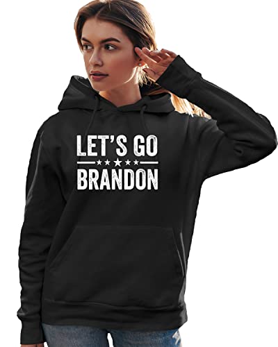 3X-Large Black Mens Classy Let's Go Brandon Sweatshirt Hoodie