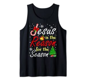 funny christian jesus the reason christmas stocking stuffer tank top