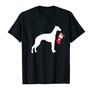 Whippet Christmas Stocking Stuffer Dog T-Shirt