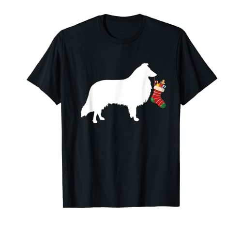 Collie Christmas Stocking Stuffer Dog T-Shirt