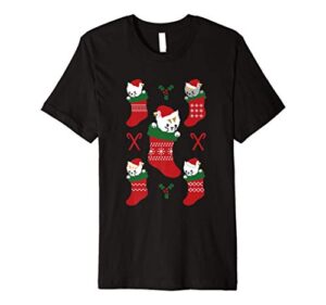 christmas kitties stocking stuffers premium t-shirt