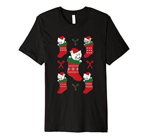 Christmas Kitties Stocking Stuffers Premium T-Shirt