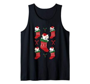 christmas kitties stocking stuffers tank top