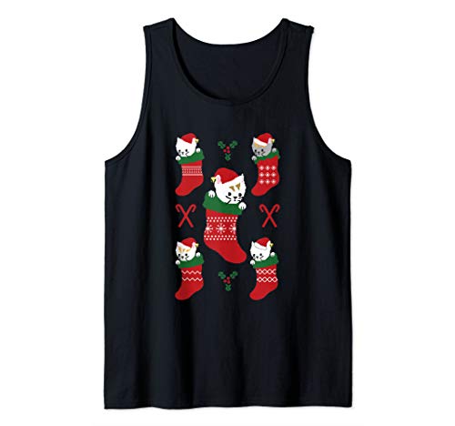 Christmas Kitties Stocking Stuffers Tank Top