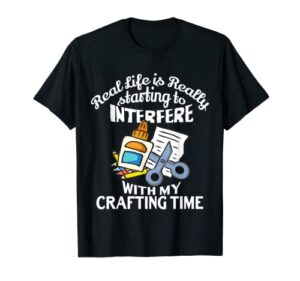 crafting gifts for the women girls adults crafters crafter t-shirt