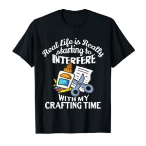 Crafting Gifts For The Women Girls Adults Crafters Crafter T-Shirt